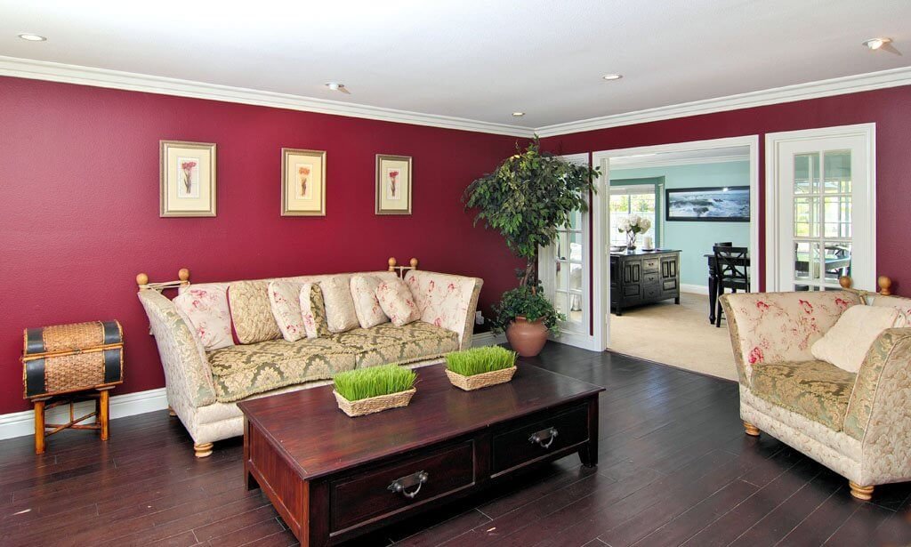 family room with couches and coffee table