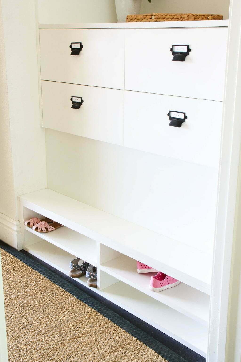 mudroom storage bench for kids, mudroom shoe shelf with drawers