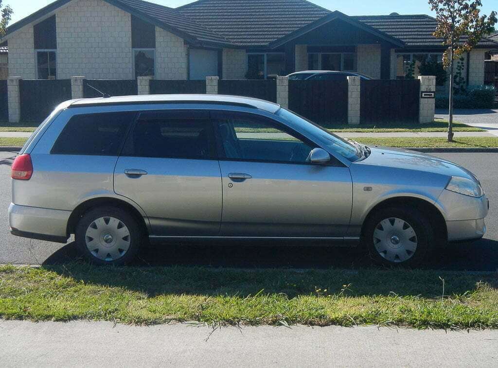 Nissan Wingroad on New Zealand street