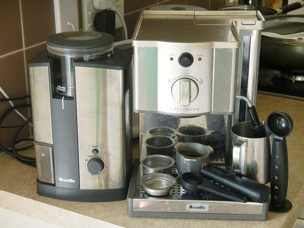 breville espresso machine with grinder