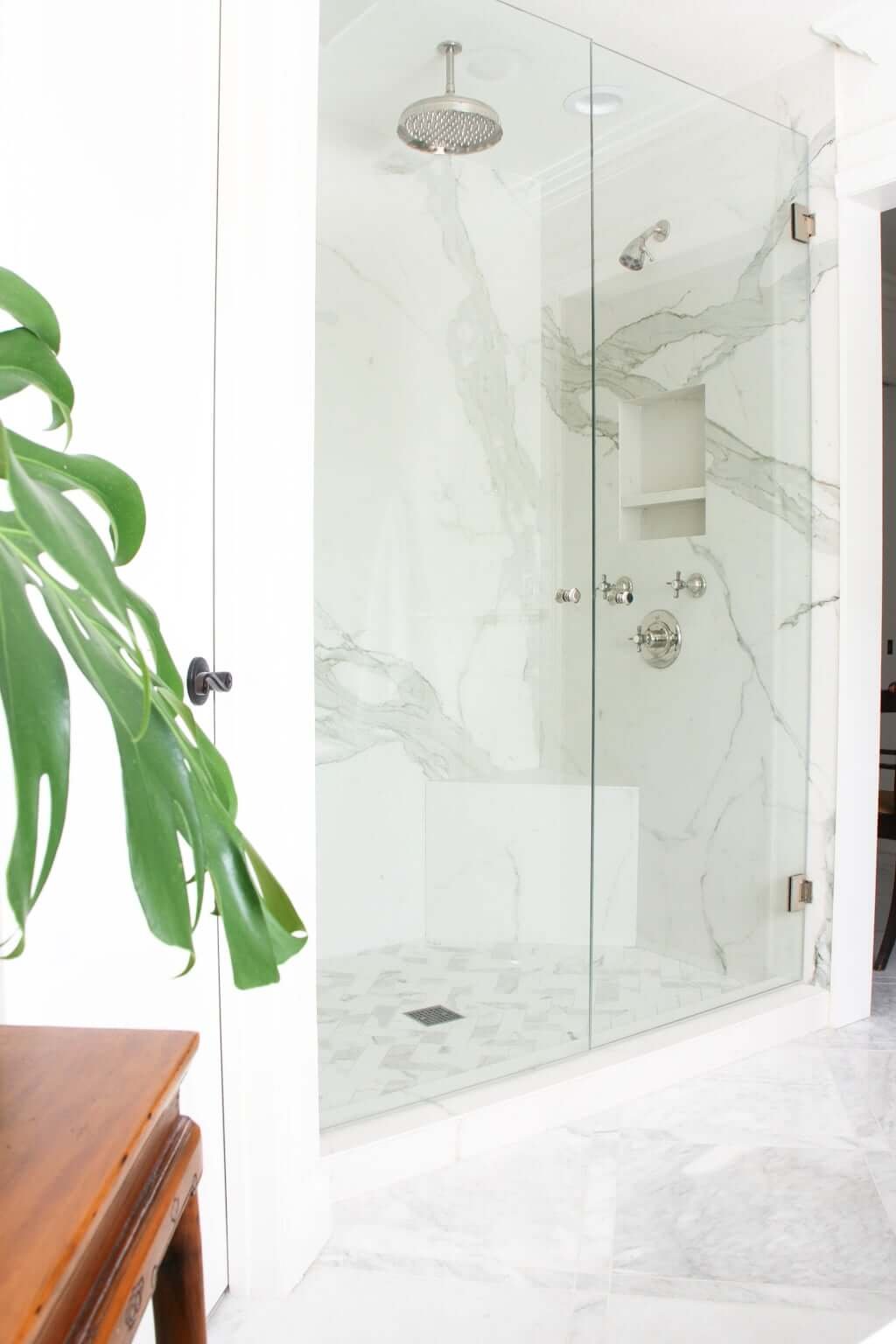 8 Reasons Why Corner Shelves are Better than Shower Niches - Just Needs  Paint