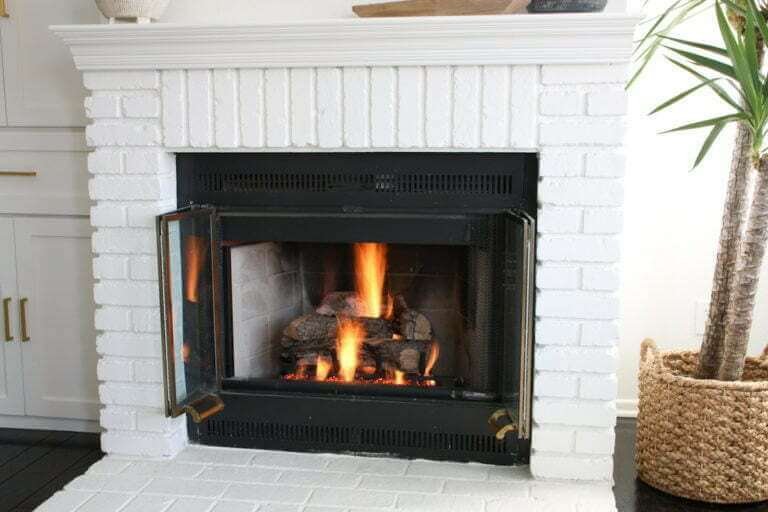 Painted Brick Fireplace Before & After: Should You DIY or Hire Out?