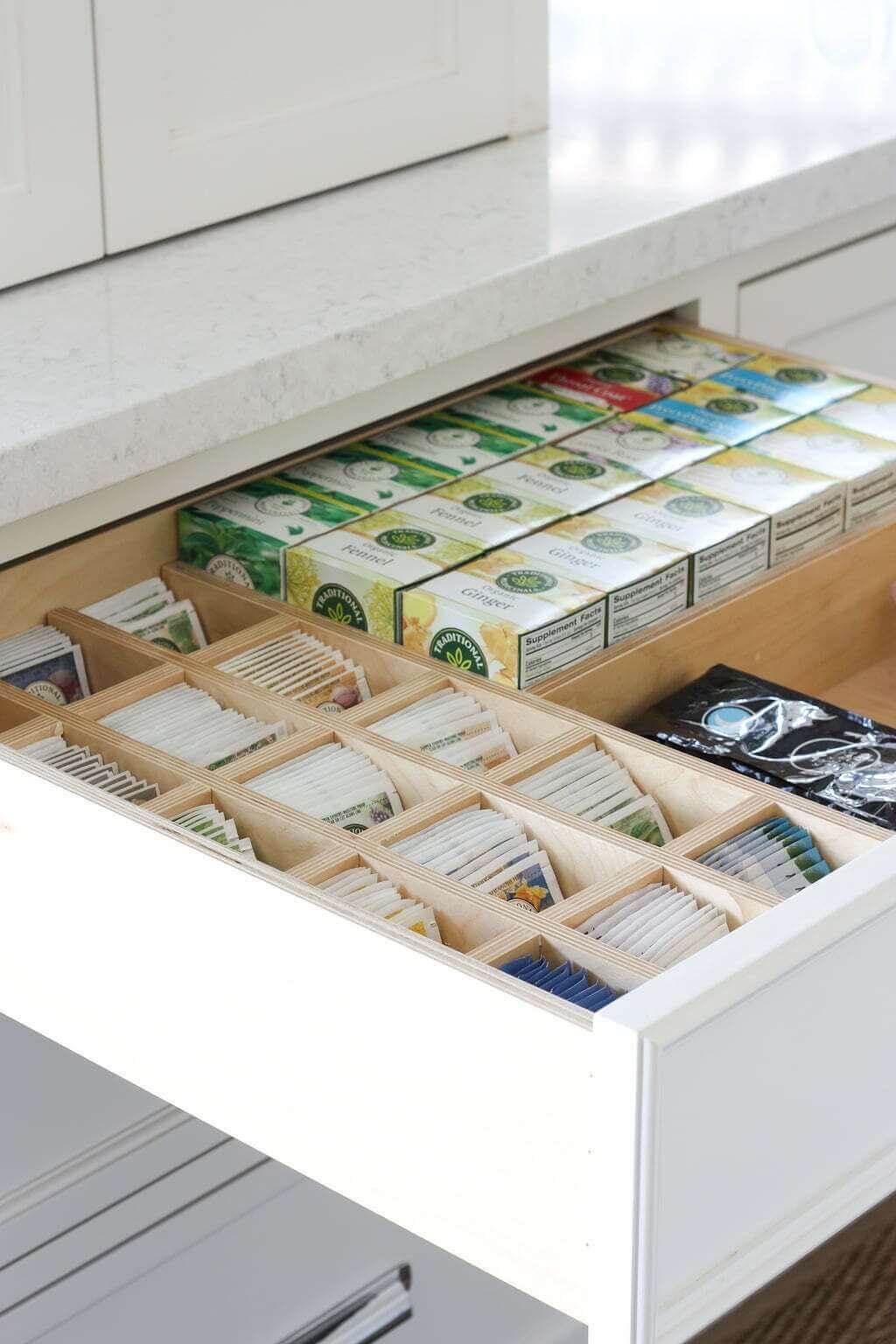 Workshop Drawer Organization, DIY Drawer Dividers with Sliding Tray