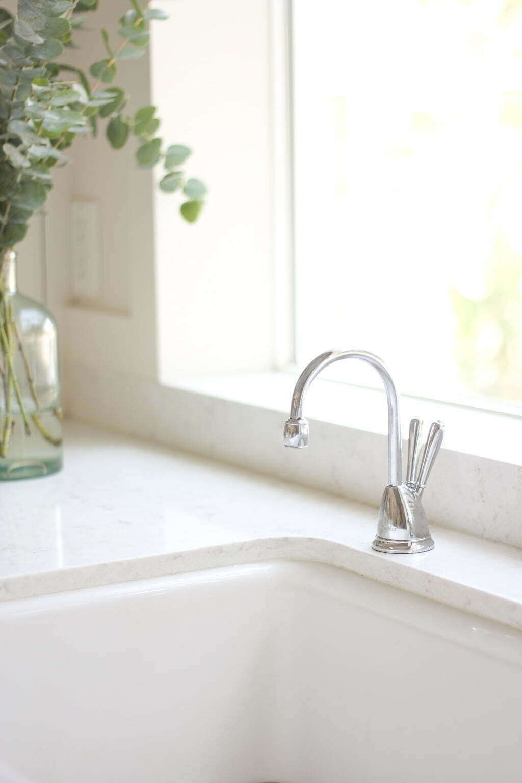 new kitchen must have of hot water dispenser on side of sink