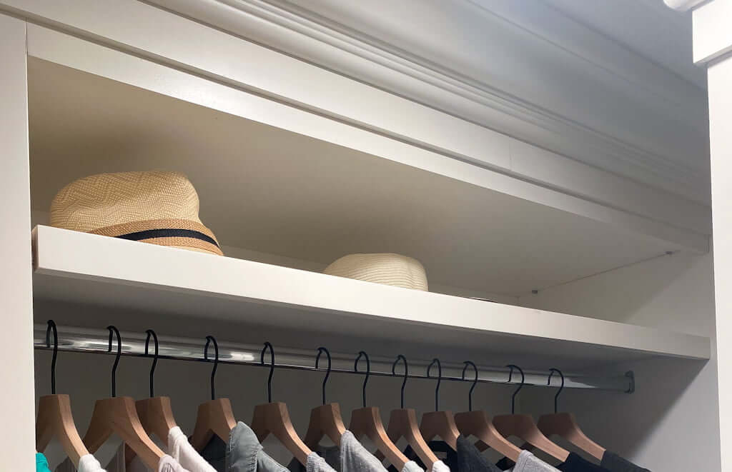 master closet ideas for hat storage