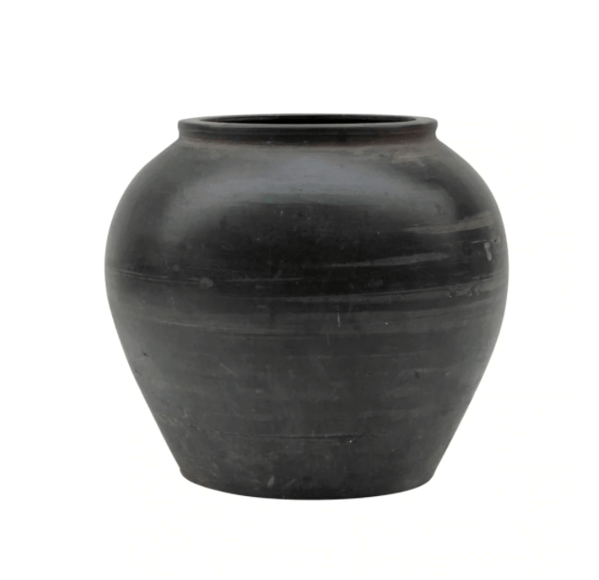 Vintage 29x15 Stone Pot w/ Black Olive Tree – Lolointeriors