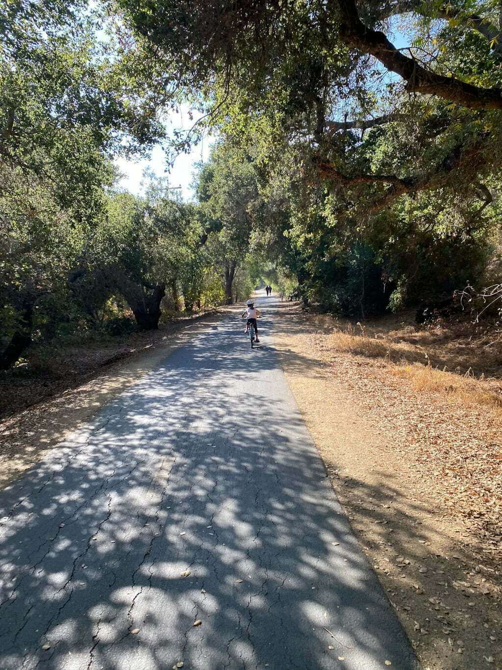 girl on Bob Jones bike trail near San Luis Obispo