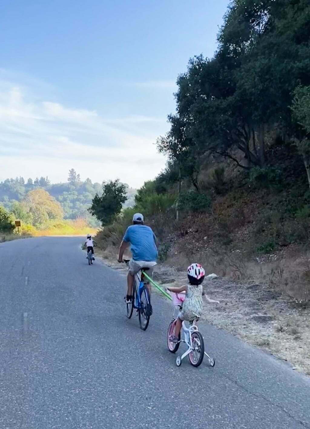 family biking the Bob Jones Trail to Avila Beach