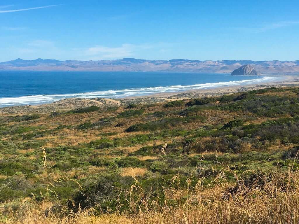 view from Montana de Oro to Morro Rock along beach stretch