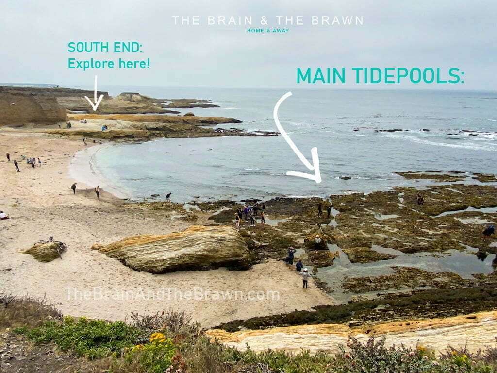 map of Montana de Oro tide pools south end