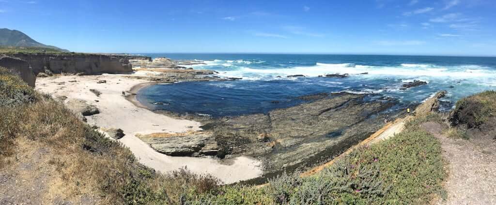 viewpoint above Montaña de Oro tide pools and beach