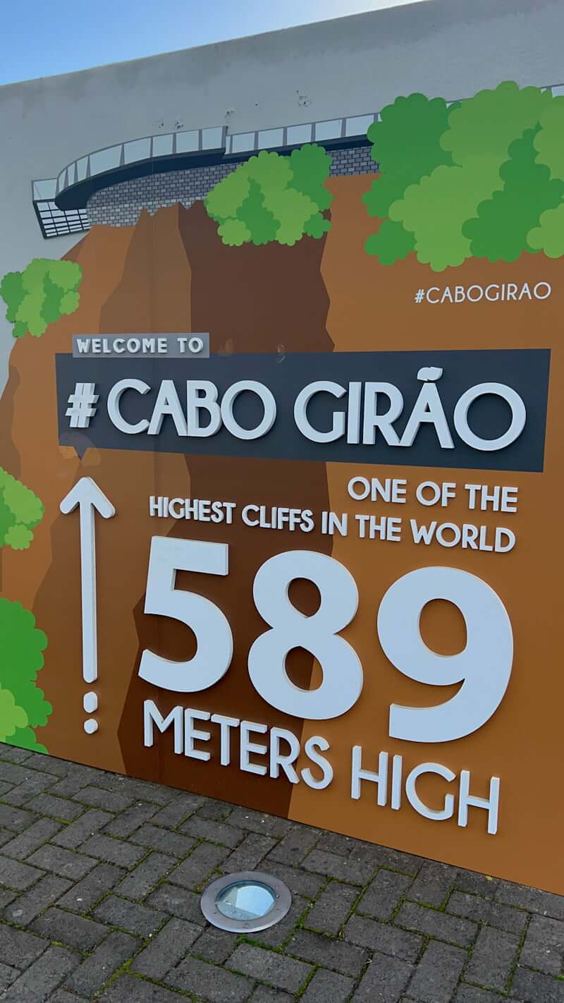 Cabo Girao entry sign 