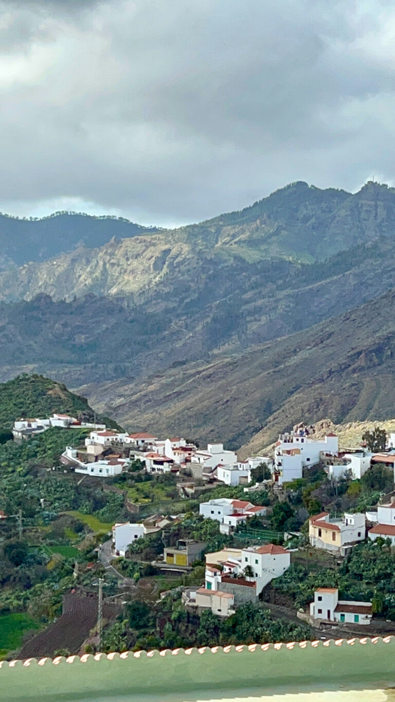 view of Spanish town on Gran Canaria