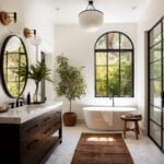 Bathroom-Lights-Over-Mirror-Globe-Glass-Brass-and-Black