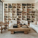 How-to-Build-Floor-To-Ceiling-Bookshelves-White-Modern