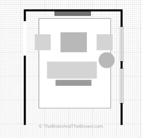 Another floor plan option improvement of the awkward living room