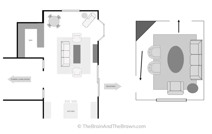 Floor plans of awkward living room layouts