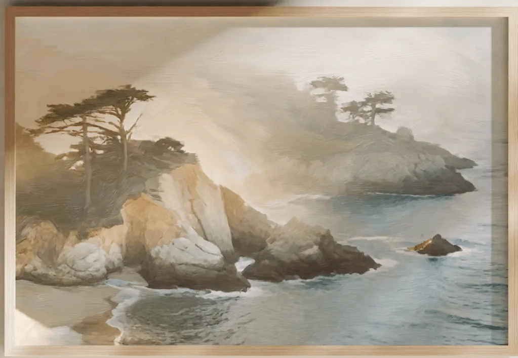 Coastal artwork print 