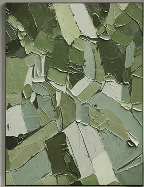 Green abstract artwork