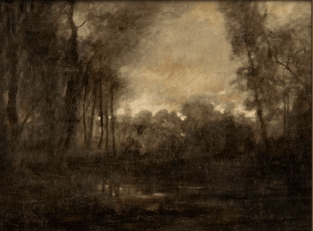 Dark and moody landscape art print 