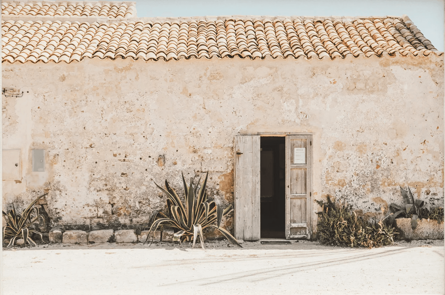 Spanish style art of a building