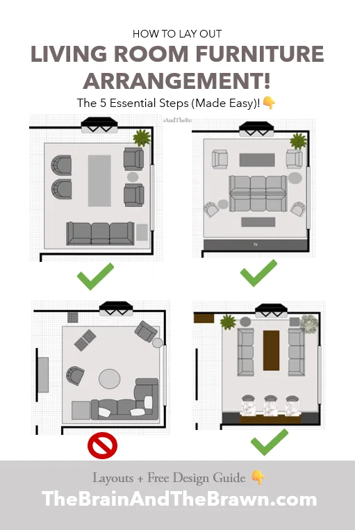 layouts showing how to lay out living room furniture arrangements 